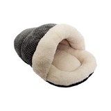 Cama tipo cono para mascota gris 58x43 cm