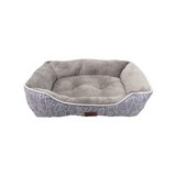Cama para perro premium gris mediana 61x51x20 cm