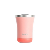 Vaso termico 350ml rosado tapa giratoria 3 en 1