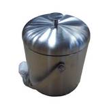 Hielera para bar de acero inox 22.5x15.2cm con tapa