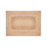 Alfombra decorativa de yute 230x160cm beige