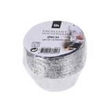Molde desechable de aluminio 8x3.8 cm redondo 16 pzas