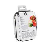 Molde desechable de aluminio con tapa 14.5x12 cm 6 pzas
