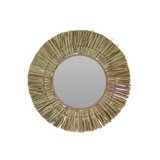 Espejo decorativo de fibra natural 40 cm estilo sol