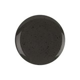 Plato de ceramica redondo 26 cm negro dessert dia