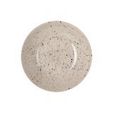 Plato hondo de cermica redondo 22 cm beige