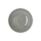 Plato hondo de cermica redondo 22 cm gris