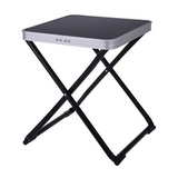 Mesa metalica plegable cuadrada 43x40x48 cm negro