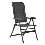 Silla de metal/poliester plegable 76x57x118 cm negro