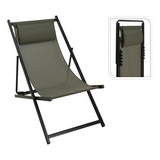 Silla playera plegable de metal 97x92x61 cm verde