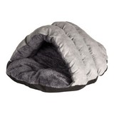 Cama para mascota 46.5x42x21 cm gris estilo cueva