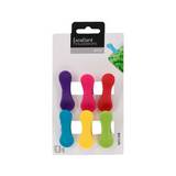 Clips para bolsa de plastico colores varios 6 pzas