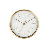 Reloj para pared de aluminio redondo 25 cm blanco