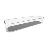 Caja organizadora plastica 30x7.2x5.3 cm con antides