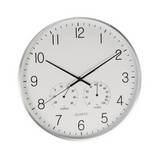 Reloj para pared analogo redondo 38 cm aro blanco