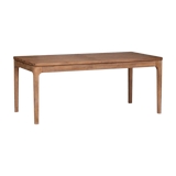 Mesa de comedor extensible de madera color café 76 x 18 x 90 cm