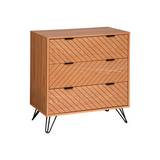 Mueble organizador de madera 85x80x40cm café 3 esp naomi