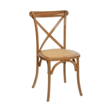 Silla de madera moderna 88x48x54cm café isak