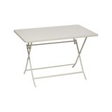 Mesa metalica plegable 71x110x70cm beige greensbord