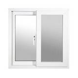 Ventana de pvc doble corrediza 1 x 1m blanco serie 56