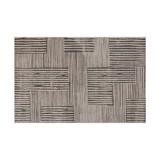 Alfombra decorativa 235x160cm gris relieve jana