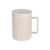 Taza de porcelana con infusor 400ml rosado nature