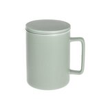 Taza de porcelana con infusor 400ml verde menta nature