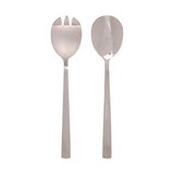 Cuchara para cocina de ensalada de acero 29cm plata 2 pzas