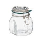 Deposito de vidrio hermetico 500ml transparente