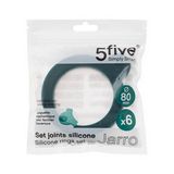 Empaque para depositos hermeticos de silicon 8.6 cm 6 piezas