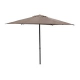 Sombrilla hexagonal de acero/poliester 270x270 cm soya taupe