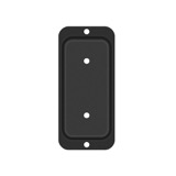 Placa conectora negra de acero 2x4 pulg