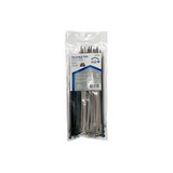 Amarra plastica 10.16cm 18lb negro pack 100