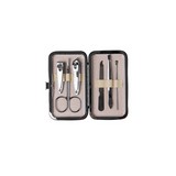 Kit para manicura de acero con estuche 7 pzas surtido