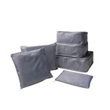 Kit de bolsas organizadora para viajes gris 6 pzas