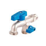 Llave chorro dual p/lavadora 1/2x3/4