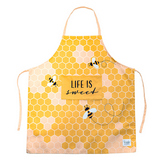 Gabacha de cocina life is sweet con ajuste a la rodilla