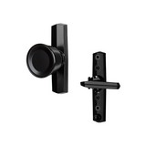 Cerradura para puerta con perilla patio negro