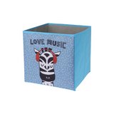Caja organizadora de tela 30x30x30 cm zebra