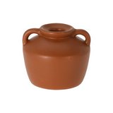 Candelabro de ceramica 7.8 cm marron est jarron