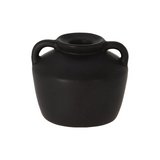 Candelabro de ceramica 7.8 cm negro est jarron