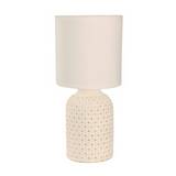 Lampara de mesa blanca 1l e27