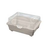 Escurridor para trastos con tapa rimax taupe