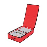 Caja organizadora de bolas navideñas 52 esp rojo