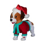 Adorno navideño perro interactivo 27.9 cm bateria aa