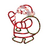 Adorno navideño santa claus con luces 58.4 cm