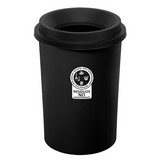 Papelera evo 50 l negro residuos no aprovechables