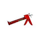 Pistola para silicon metalica roja