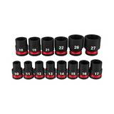 Juego de cubos de impacto 1/2 pulg (12.7 mm) x 10-27 mm s/14