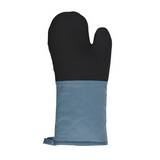 Guantes de algodón celeste / gris para cocina